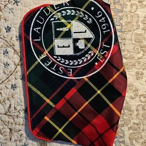 Estée Lauder Tartan Plaid Limited Edition Cosmetic Bag/Clutch